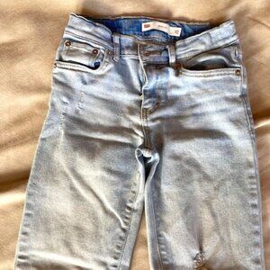 Levi Girls Wide Leg Blue Jeans, size 10